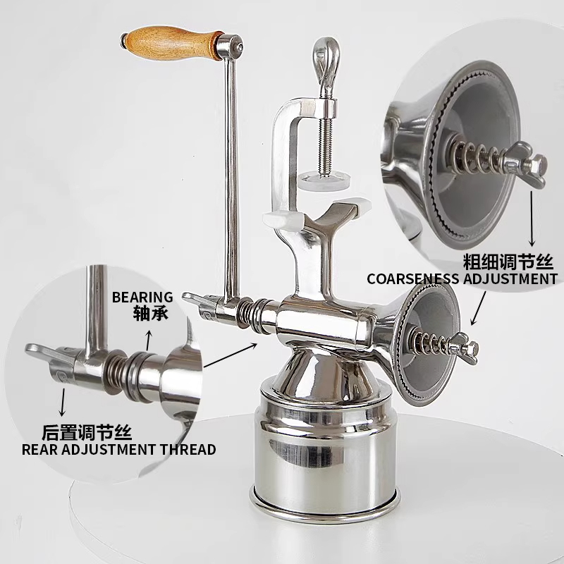 Grain Mill Grinder Hand Crank - Moedor de grãos manual profissional, manivela