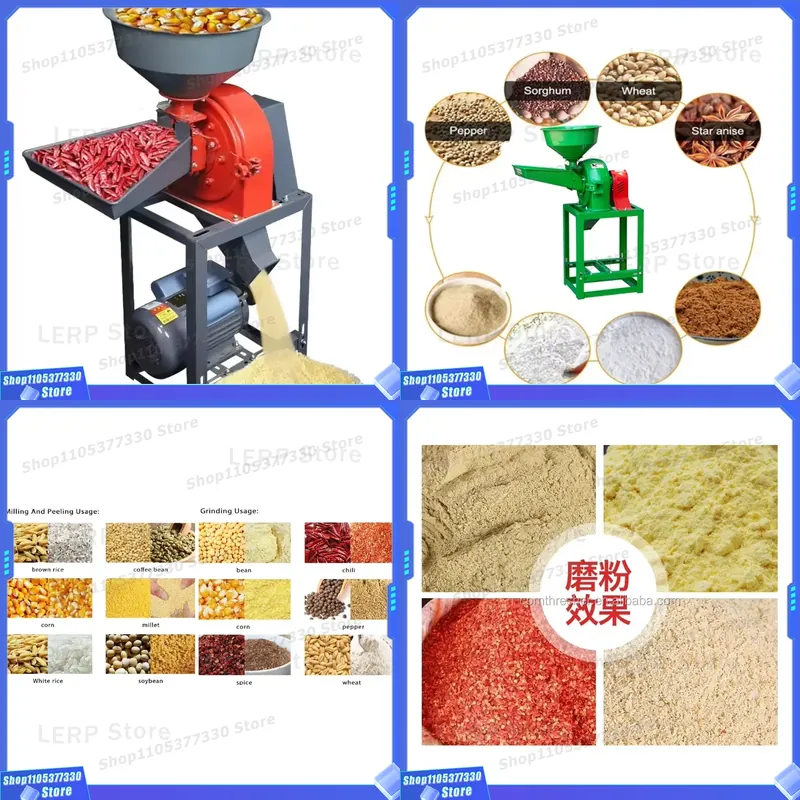 Grain Mill Grinder Hand Crank - Moedor Universal de Grãos para Trigo,