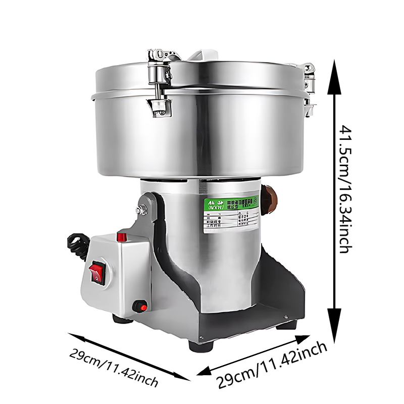 Herb Grinder Machine Commercial - Moinho de Alta Velocidade para Farinha,