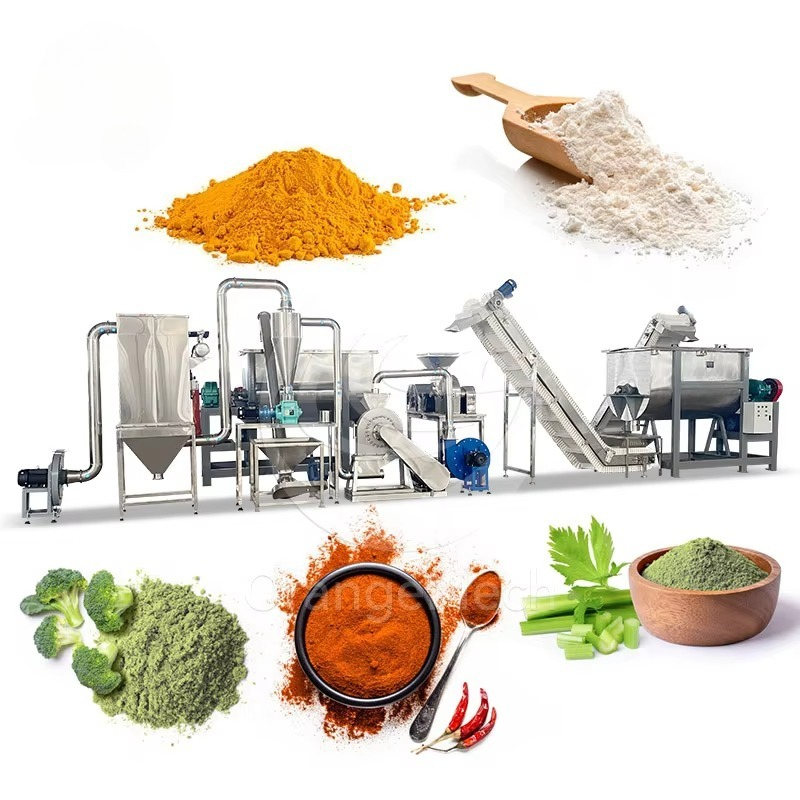 Sugar Powder Grinding Machine - Máquina Personalizada para Moer e Embalar