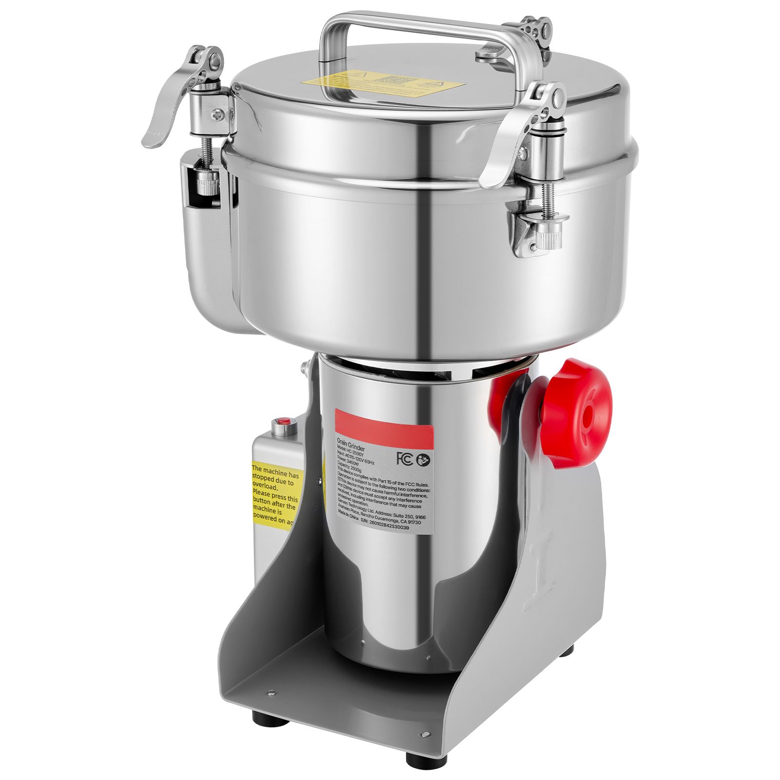 Corn Grinder Machine Electric - Moedor de grãos elétrico de 2500g,