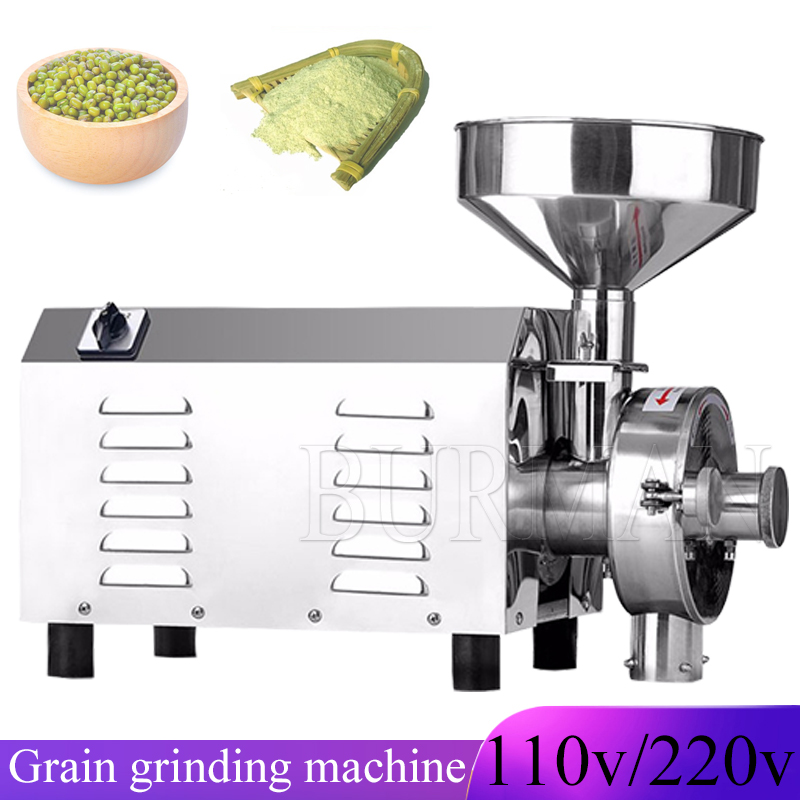 Dry Grain Grinder Stainless Steel - Moedor de especiarias comercial, moedor elétrico