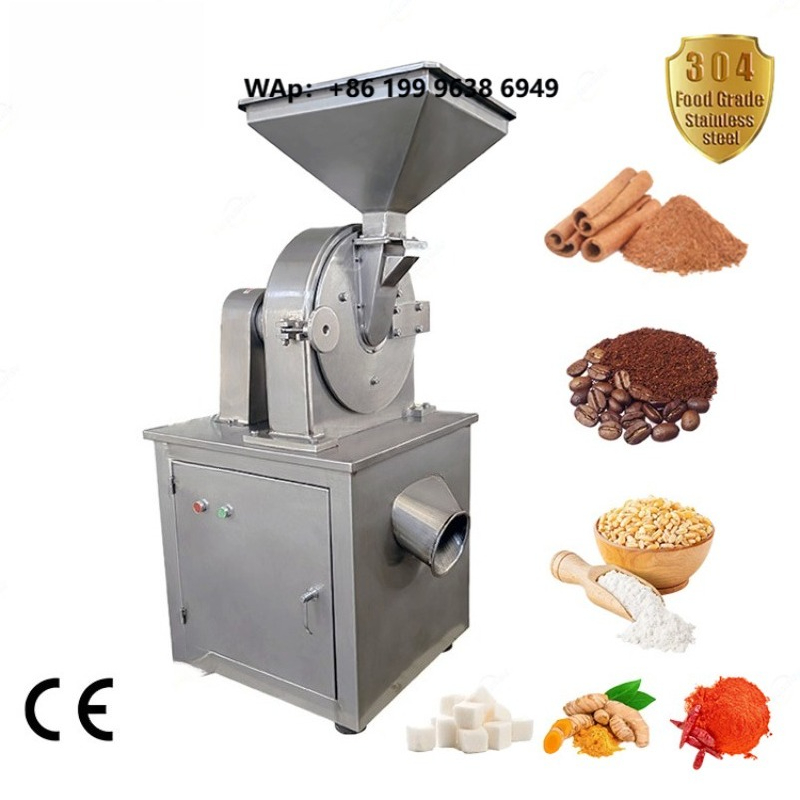 Industrial Hammer Mill Grinder - Máquina Pulverizadora Industrial de Aço Inoxidável