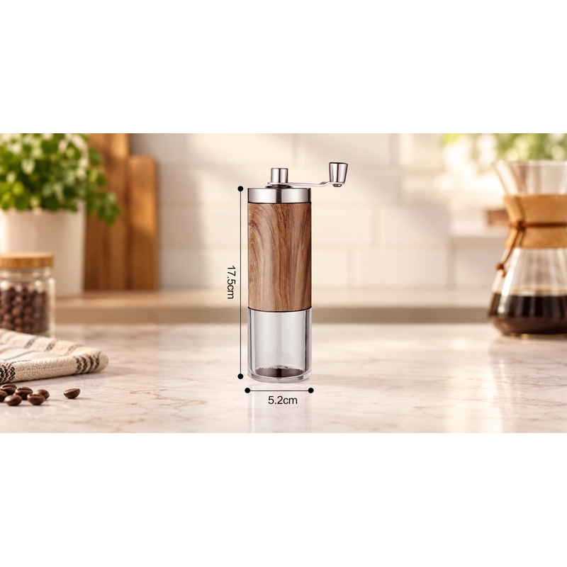 Grain Mill Grinder Hand Crank - Moedor de café manual com acabamento