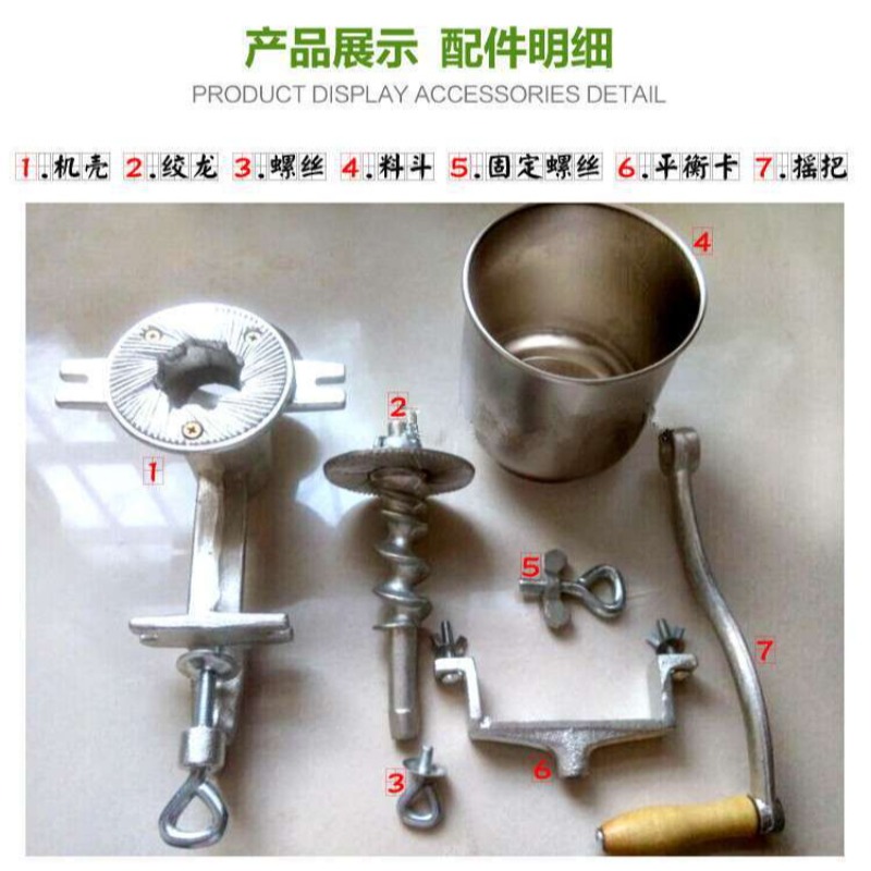 Moedor manual de ferro fundido - Grain Mill Grinder Hand Crank avaliação e preço