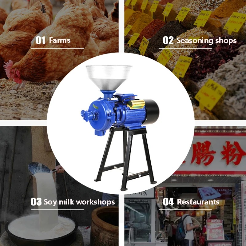 Moinho de alimentação elétrico - Electric Grain Mill 2500W avaliação e preço