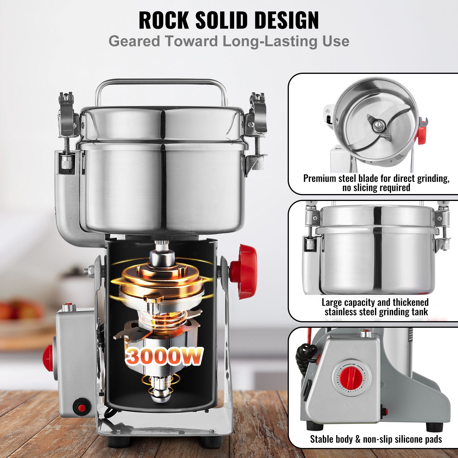 Moedor de Grãos Elétrico de 10 - Spice Grinder Machine Commercial 1000G avaliação e preço