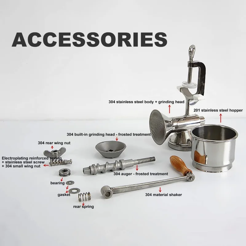 Moedor de Grãos Manual Profiss - Grain Mill Grinder Hand Crank avaliação e preço