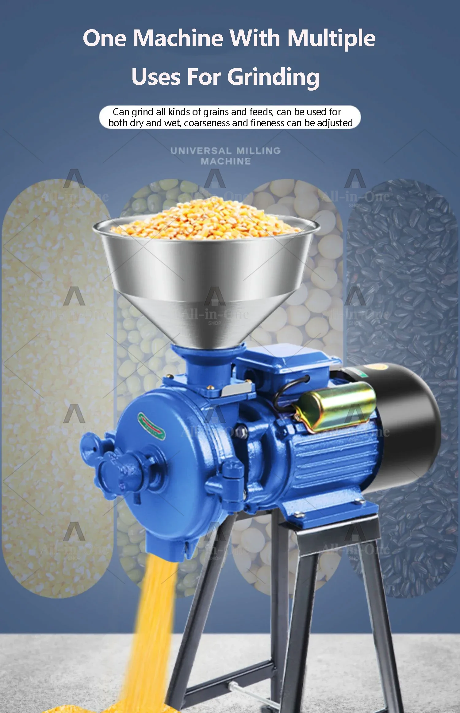Adequado para triturador elétr - Electric Grain Mill 2500W avaliação e preço