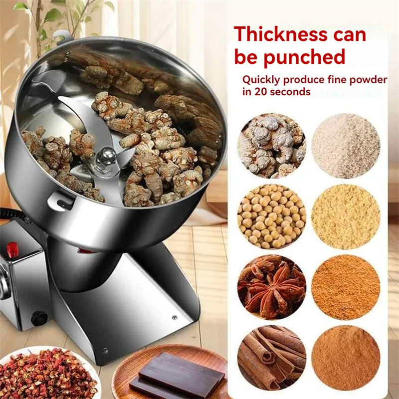 Moedor seco apenas 4500G - Máq - Dry Grain Grinder Stainless Steel avaliação e preço