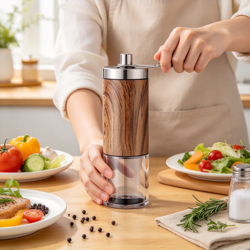 Moedor de café portátil com ma - Grain Mill Grinder Hand Crank avaliação e preço