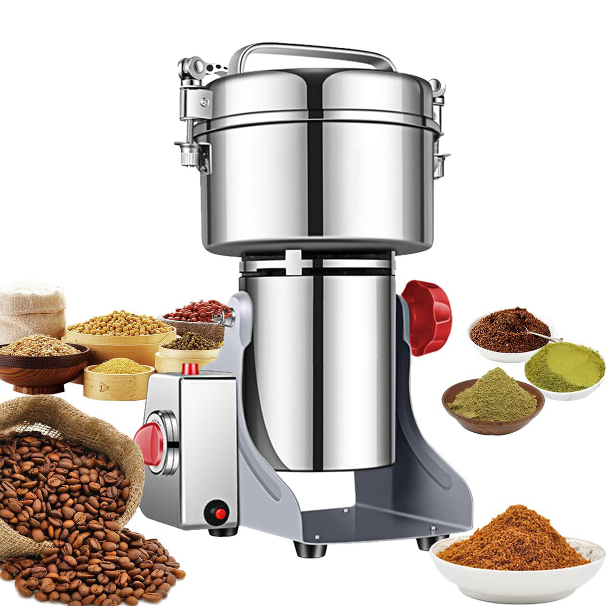 Moedor elétrico de grãos, moin - Herb Grinder Machine Commercial avaliação e preço