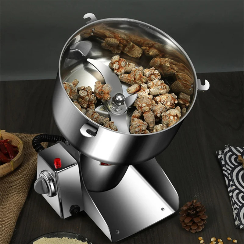 Moedor de Pó 110V/220V 2500g p - Herb Grinder Machine Commercial avaliação e preço