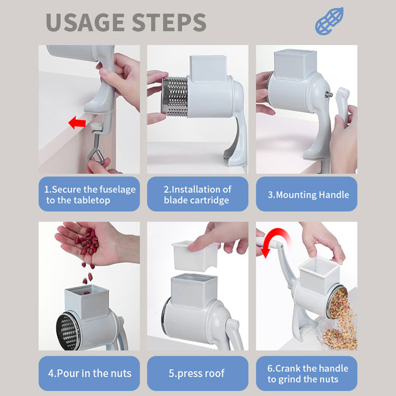 Moedor De Grãos De Liga De Alu - Grain Mill Grinder Hand Crank avaliação e preço