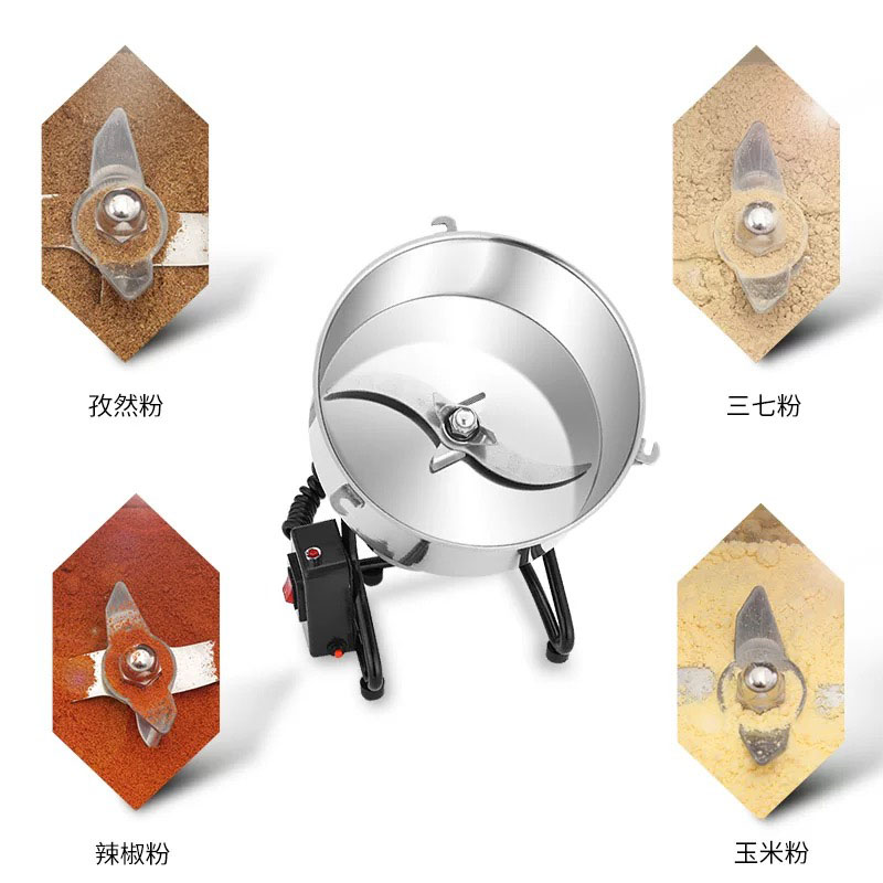Moedor de alimentos 4500g, máq - Dry Grain Grinder Stainless Steel avaliação e preço