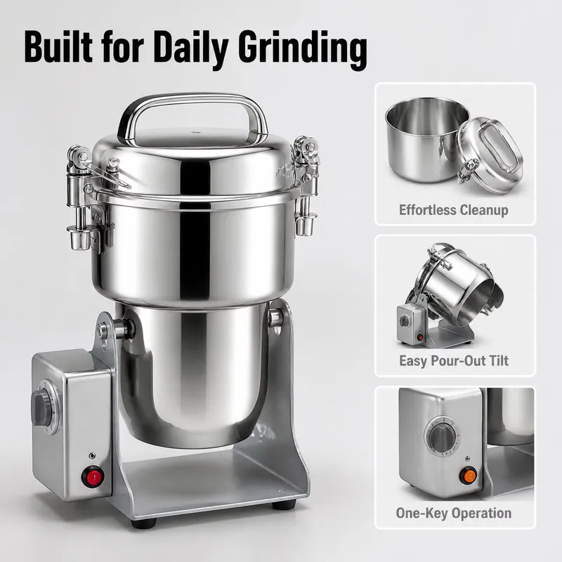 Moedor de Ervas Elétrico em Aç - Ultra Fine Powder Grinder Machine avaliação e preço