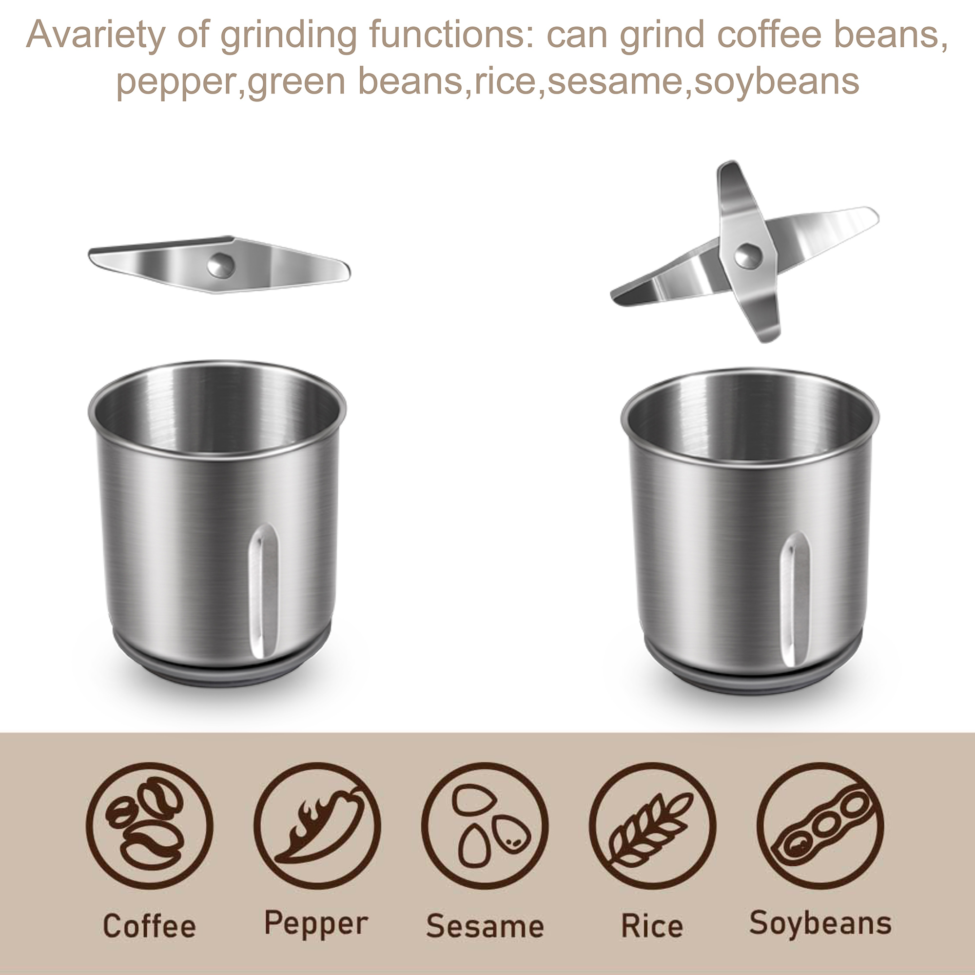 Sonifer-Moedor de café seco e  - Dry Grain Grinder Stainless Steel avaliação e preço