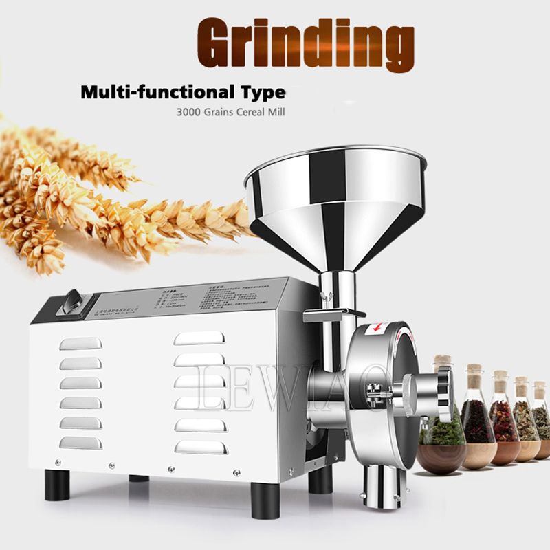 Moedor de grãos elétrico 50kg  - Dry Grain Grinder Stainless Steel avaliação e preço