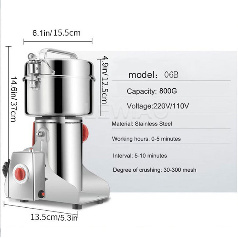 Moedor comercial de grãos, liq - Electric Grain Mill 2500W avaliação e preço