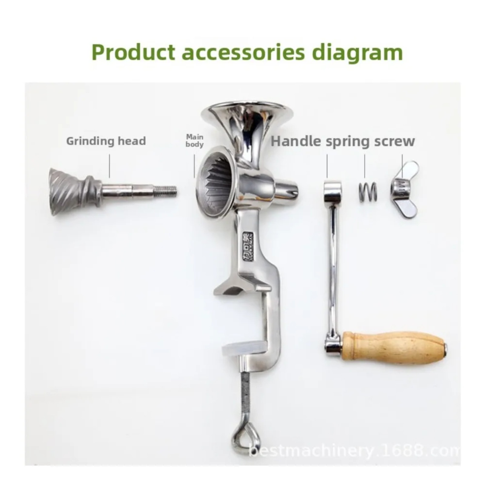 Moedor de Café Manual em Aço I - Grain Mill Grinder Hand Crank avaliação e preço