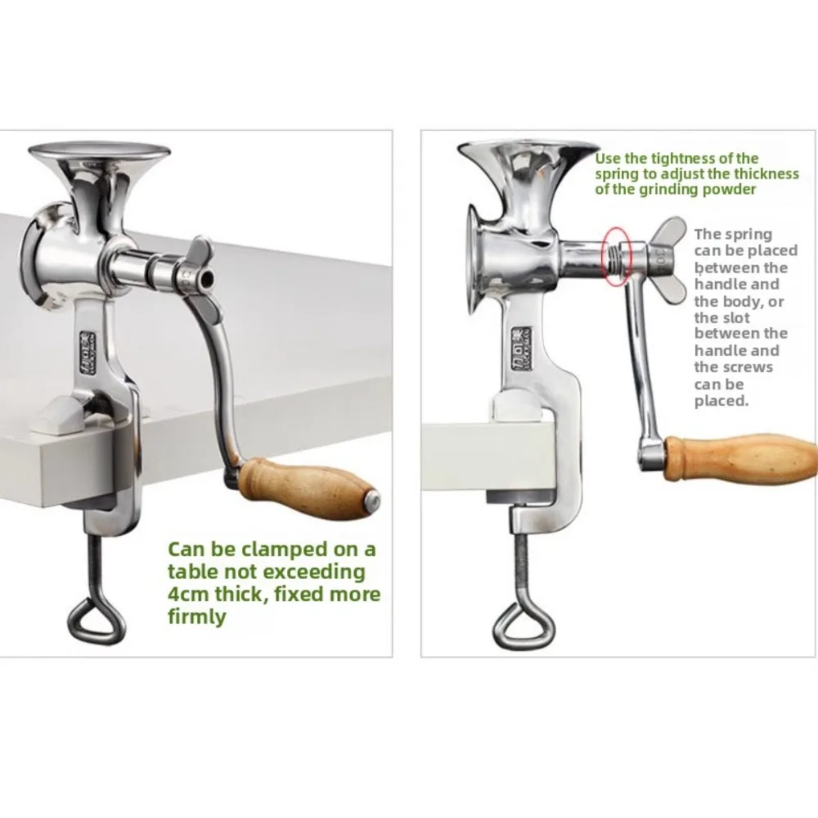 Moedor de Café Manual em Aço I - Grain Mill Grinder Hand Crank avaliação e preço