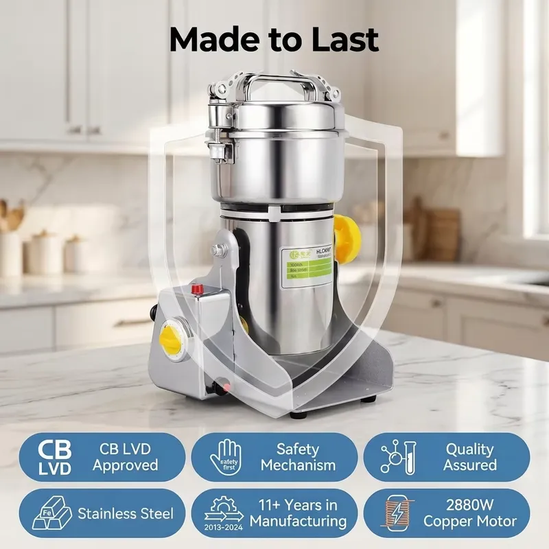 Moedor Elétrico de Café, Grãos - Dry Grain Grinder Stainless Steel avaliação e preço