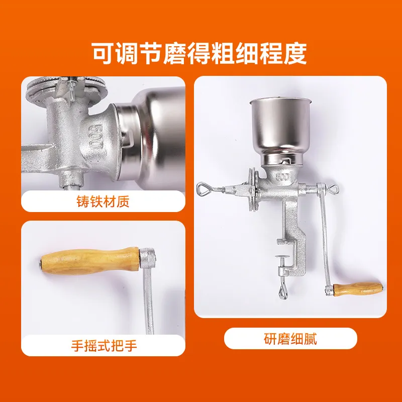 Moedor Manual de Ferro Fundido - Grain Mill Grinder Hand Crank avaliação e preço