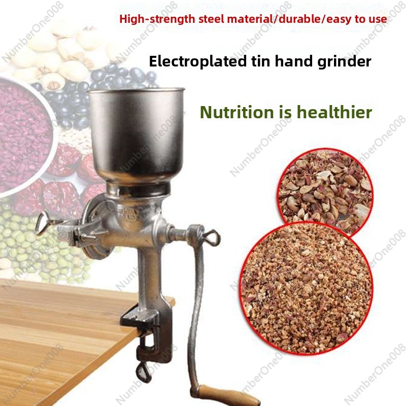 Moedor de Grãos de Ferro Fundi - Grain Mill Grinder Hand Crank avaliação e preço