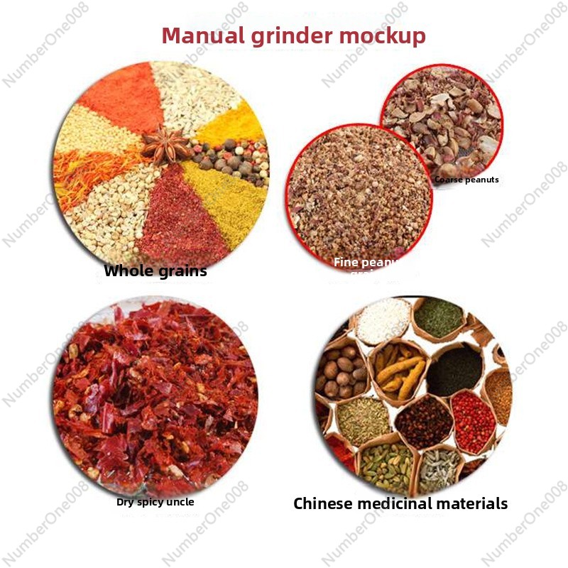 Moedor de Grãos de Ferro Fundi - Grain Mill Grinder Hand Crank avaliação e preço