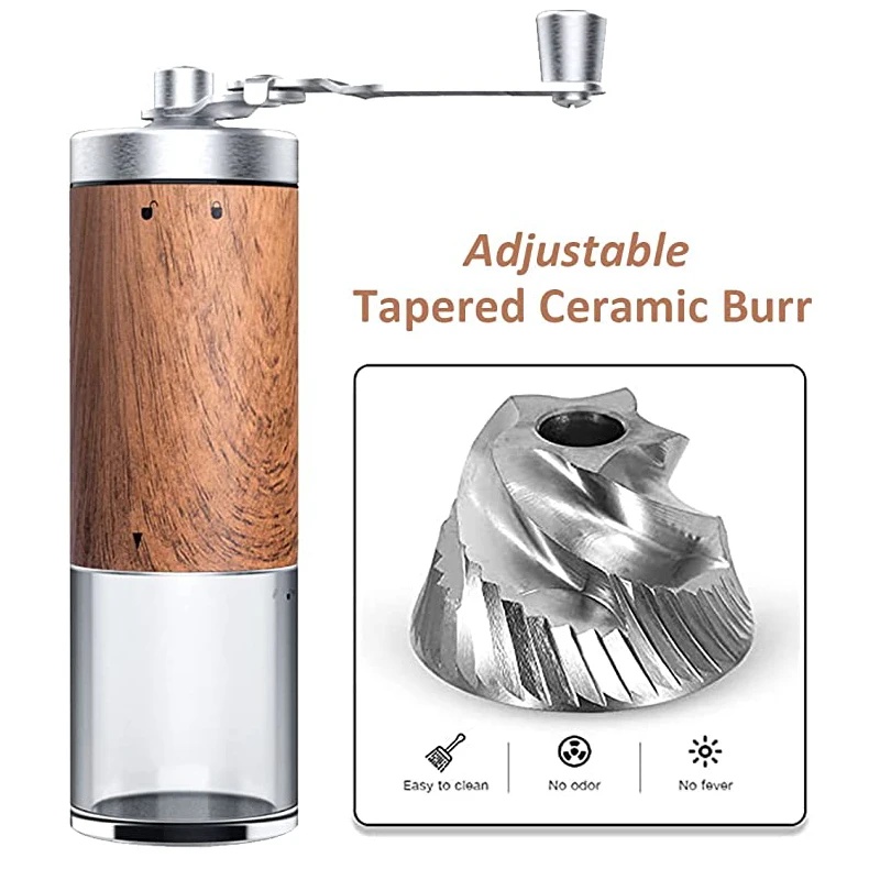 Moedor de café manual com acab - Grain Mill Grinder Hand Crank avaliação e preço
